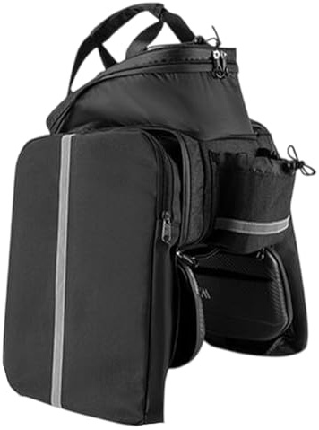 Generico Borsa per rack per biciclette, borsa per bici posteriore, Sella pannier, Accessibili bici riflettenti Panniers posteriori per cesto per cesto bagagli a sella per uomini