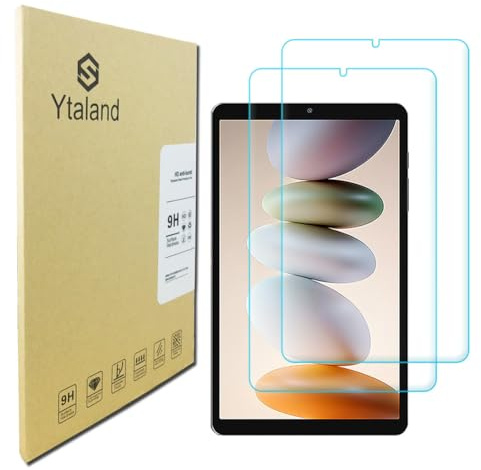 Ytaland Lot de 2 films de protection d'écran pour tablette Blackview Link2 8 Dureté 9H Anti-rayures HD Clear Film de protection d'écran blindé