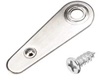 sourcing map Marco Giro Botón, 7/8 Metal Indicador Forma con Tornillos para Colgar Imágenes, Fotos, Dibujos y Carteles, 20 Piezas (Plateado Tono)