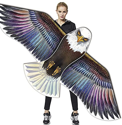 Huge Eagle Kites for Adults and Kids,Easy to Fly kite for Beach Trip, Outdoor Activities-200ft Line with Swivel--Bonus Durable Polyester Bag