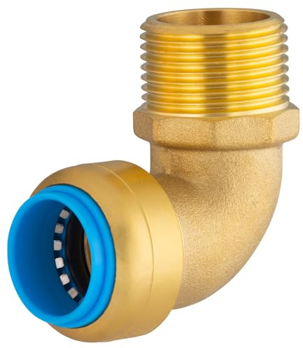Raccord automatique universel coude Ø20 mâle 20x27 (3/4) TOUT PUSH