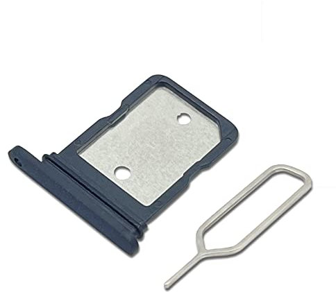 Eonpam Dual SIM Slot for Google Pixel 5 SIM Card Tray Holder Replacement + Sim Pin(Black)