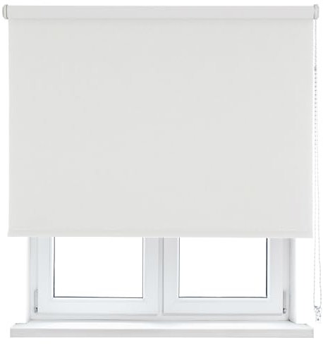 VIEWTEX | Estor Enrollable Opaco Térmico Blanco 220 X 250cm | Bloquea la Entrada de la luz | para Puertas y Ventanas | Fabricado en España | Garantia 5 años