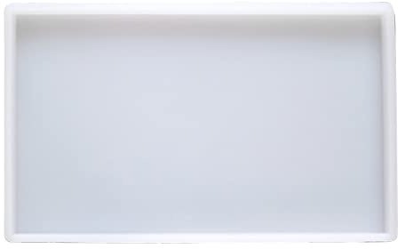 Cosswe Moules en Résine Rectangle, 25 * 15cm moules rectangulaires en résine pour époxy Moule de Plateau Fruits pour Résine Artisanat Décorations