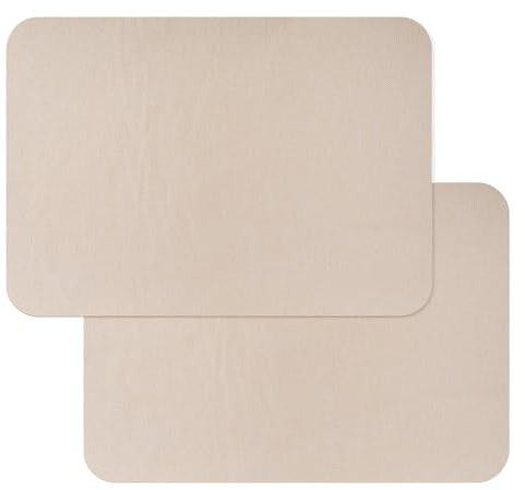 2 Stück Flicken Selbstklebend Stoff Leinwand Stoff Nylon Reparatur Patches Selbstklebende 27,9 x 20,3 cm Wasserdichtes Leinwand Reparaturset für Sofa Zelt Möbel Autositz Liege Markise (weiß)