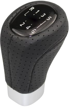 MoguGo 6 gang Schaltknauf Schalthebel Universal Schaltkopf Auto Kompatibel Universal Knauf Handball Schwarz Für BMW SPORT PU Leder E34 E36 E38 E39 E46 E53 E60 E61 E63 E64 E83 E90 E91 E92 E93