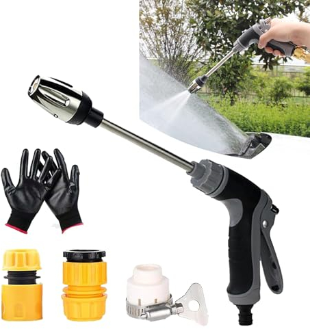 Turbowasher - Turbo Washer Für Gartenschlauch, Hochdruckdüse für Gartenschlauch, Ultra Washer Verstellbarer Wasserdurchfluss,Turbowasher Power Hochdruckreiniger für Jeden Gartenschlauch (B)