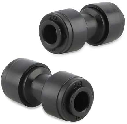 Kalolary 30PCS Raccordi Rapidi Dritti 1/4 per Irrigazione a Goccia, Connettori Push-Fit per Tubo da 1/4 Pollice, Raccordi Senza Perdite