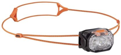 PETZL Swift LT Lampada Frontale - Lampada frontale ultraleggera e ricaricabile 380 lumen - Nero
