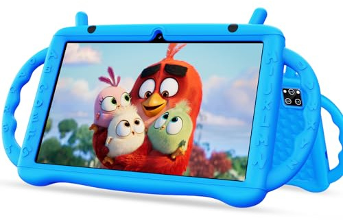 Fivahiva Kids Tablet 10 inch Android Tablet 15 for Kids with 10GB RAM 64GB ROM, 512GB Expandsion, with Parental Control, WiFi, Bluetooth, Dual Camera Gift for Boys and Girls (Blue)