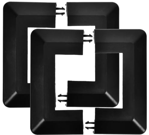 Cabilock Tapas para Postes Cuadrados 60X60 MM Plástico Juego de 2 Piezas Cubiertas para Barandillas y Porches Exteriores