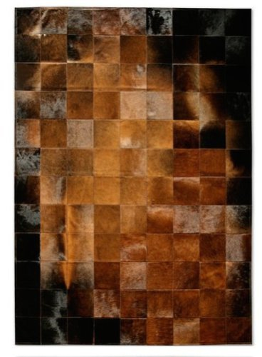 Vip-leather NEU KUHFELL Patchwork Teppich (150 cm x 210 cm)