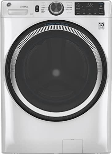 GE PROFILE 28 Inch Smart Front Load Washer with 4.8 cu. ft. Capacity in White GFW550SSNWW