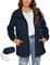 Rapbin – Manteau de pluie imperméable à capuche, léger, coupe-vent, pliable, pour femme, L