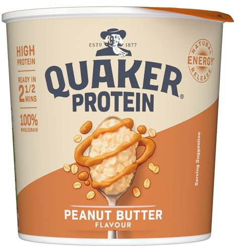 Quaker Protein Peanut Butter Pot 58g (Pack of 6)