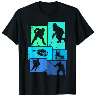 Eishockeyspieler Ice Hockey Vintage Eishockey T-Shirt