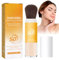 Poudre de protection solaire minérale SPF 50 Sunscreen Setting Powder, avec brosse, poudre minérale, imperméable, contrôle de l'huile, finition mate naturelle pour tous les types de peau, 8 g