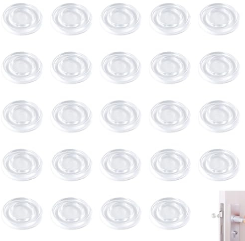 24PCS Tampons en Silicone Auto-Adhésifs Transparents, Pieds Antidérapants en Caoutchouc, Amortisseurs Insonorisants pour Meubles, Protection des Portes, Cuisines, Appareils Et Surfaces Fragiles.