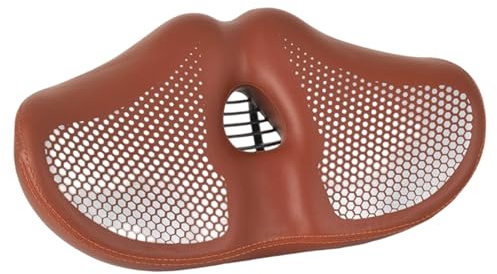 Sella per Bici da Uomo, Sella per Bici Extra Larga Senza Naso con Molle Ammortizzatori e Imbottitura Spessa Traspirante, Sedile per Ebike in Pelle PU Impermeabile -Marrone