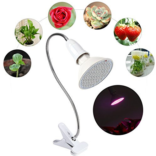 Lampe de Plante LED, Lampe de Croîssance Eclairage Lampe Ampoule de Culture Floraison Lumière avec Clip 360 Degrés Réglable Flexible Lampe de Horticole pour Plantes Fleurs Légumes Intérieur