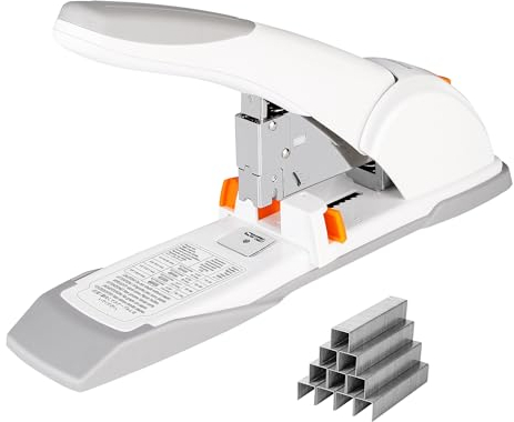 Amazon Basics Profi-Heftgerät, 130 Blatt, Silber