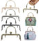 Biluer Cadre de Sac à Main en Métal - 4 Pièces Fermoir de Porte-Monnaie 20cm, Serrure Vintage pour Projets de Bricolage et D'artisanat