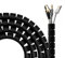 AISENS Organizador De Cable En Espiral 25mm. Negro. 3.0 m