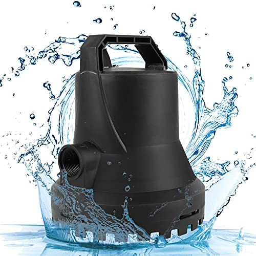 HOCANFLO 400W Smarte Schmutzwasserpumpe, 8000L/H Automatisch ein- und ausschalten Wasserpumpe Tauchpumpe, Water Pump 220-240V