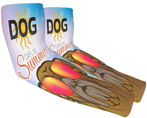 FJAUOQ Manicotti rinfrescanti per cani Summer Fun per donna, uomo, protezione solare UV