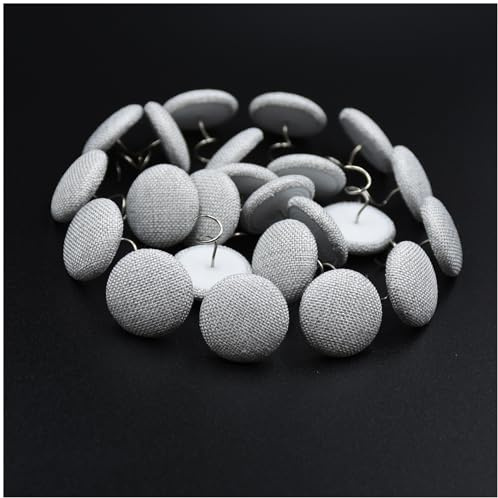 12 PCS Upholstery pins,slipcover Screws,Bed Skirt,Upholstery Screws,Headliner pins (Light Gray)