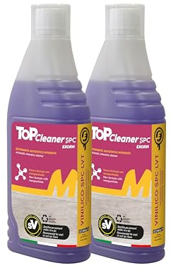 TOP CLEANER SPC Detergente Antistatico Adatto alla Pulizia di Pavimenti SPC - LVT e Vinilici Confezione da 2 Litri