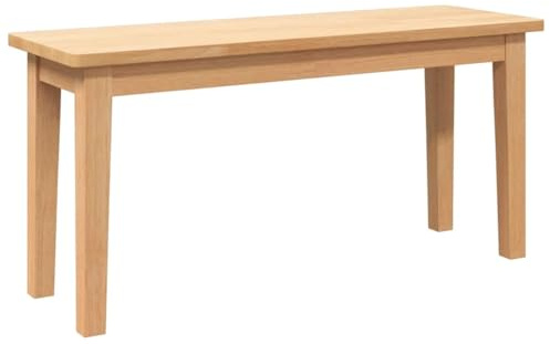 vidaXL Panca 90 cm in Legno Massello di Hevea