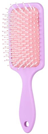 Brosse à cheveux en bloc - Brosse à cheveux paddle avec aération pour un coiffage rapide | Brosse de relaxation résistante à la chaleur - Brosse à cheveux plate anti-frisottis pour femmes et hommes