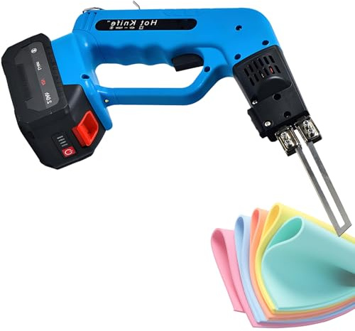 vnmudzeo Cutter Elettrico per Intaglio di Schiuma, Batteria da 2,0 Ah, Massimo 600 °C, Raffreddamento Ad Aria, per Taglio di Spugna Kt Board