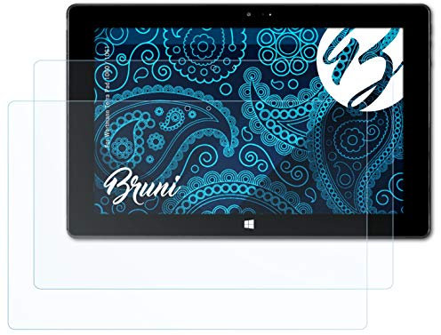 Bruni Protecteur d'écran compatible avec Wortmann Terra Pad 1060/1061 Film Protecteur, cristal clair Écran protecteur (2X)
