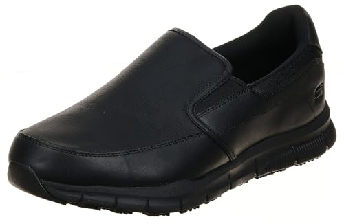 Skechers Men's Work Nampa-Groton Shoes, Black, 9.5W