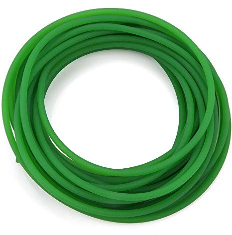 PU Polyuretan Runt Bälte OD 5mm Glänsande Polyuretan Runt Bälte 10m Grov yta Grön