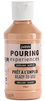 Pebeo Pouring Experiences 524615, Pittura Acrilica Premiscelata, 118 ml, Rosa