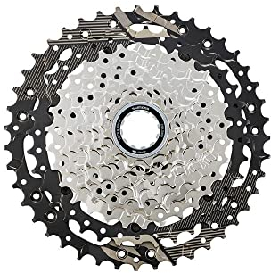 Shimano Unisex – Erwachsene CS-LG400-10 Zahnkranz-Kassette, Silber, 10-Fach