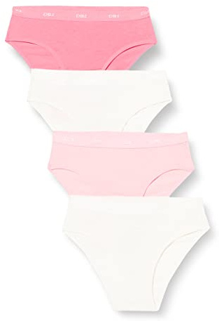 DIM Fille – Culottes Les Pockets Ecodim Coton x4 | Ultra Douces & Stretch | Motifs Amusants | Confort Quotidien