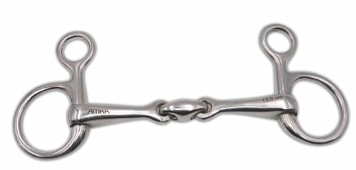 AMKA Bauchertrense Baucher Gebiss doppelt gebrochen massiv Edelstahl