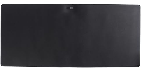 Desire2 Charcoal Prestige Schreibtischunterlage, großes Mauspad für Schreibtisch, Mauspad und Tischunterlage für Tastatur, veganes Leder, Schreibtischunterlage für Desktop und Laptops