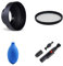 Kamera-Objektiv-Zubehör-Set, 67 mm, 3-stufige faltbare Gegenlichtblende, MC UV, Reinigungsset für Canon EOS 5D, 90D, 80D, 77D, 70D Kamera mit Canon EF-S 18-135 mm Objektiv