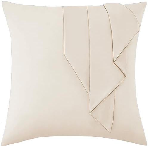 Vielit Sofa Kissenbezug 50x50 Beige Weich Kopfkissenbezug 50x50 2er Set Mikrofaser Kissenbezüge 50x50 Kissenhülle Für Kissen 50x50cm Öko-Zertifikat Resistent Hypoallergen
