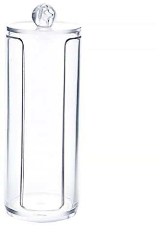 Csafyrt Cotton Rounds Holder Cotton Pad Holder Dispenser Container Round Cosmetic Storage Plastic Makeup Organizer For Women