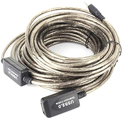 ZJchao Cavo di Prolunga USB, Cavo USB Maschio a Femmina Cavo di Prolunga USB 2.0 Cavo di Prolunga USB 15M per Disco Rigido, WiFi, Tastiera, Mouse, Stampante