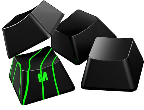 HITIME x XVX Stealth Keycaps - Shine Through Topographic Keycaps, Unique IMD Tech, Phantom Design, for Mechanical Keyboards, 118 Key Set, OEM Profile, Lines and Character Backlit, Side Printed-Black