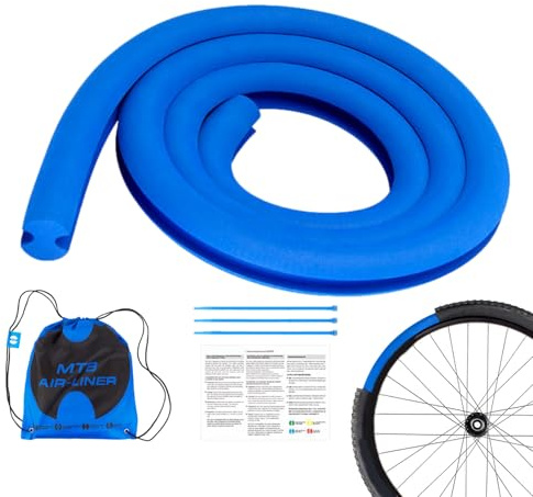 Inserto de neumático de bicicleta: forro de rueda de EVA de 29 pulgadas, capa de protección contra pinchazos sin cámara, estructura ligera de absorción de componentes de ciclismo, ajuste flexible