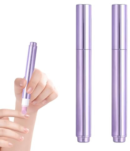 Generisch Juego de 2 lápices de cuidado de uñas 3 en 1, empujador de cutículas, lápiz de aceite y quitacutículas, lápiz para cuidado de uñas secas y resistentes, cuidado suave para uñas naturales y
