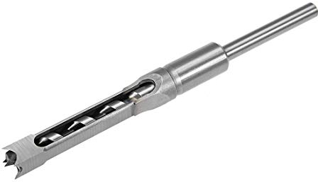 uxcell Square Hole Drill Bit, 1/2 Inch High-Carbon Steel Hollow Chisel Mortise Power Tool for Woodworking